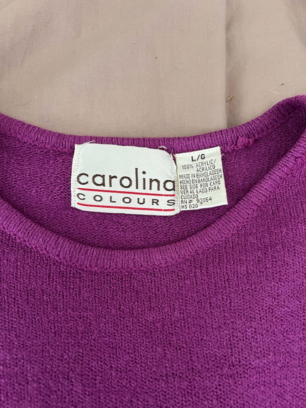 Everyday Crewneck Sweater in Vibrant Magenta - Picture 4 of 4